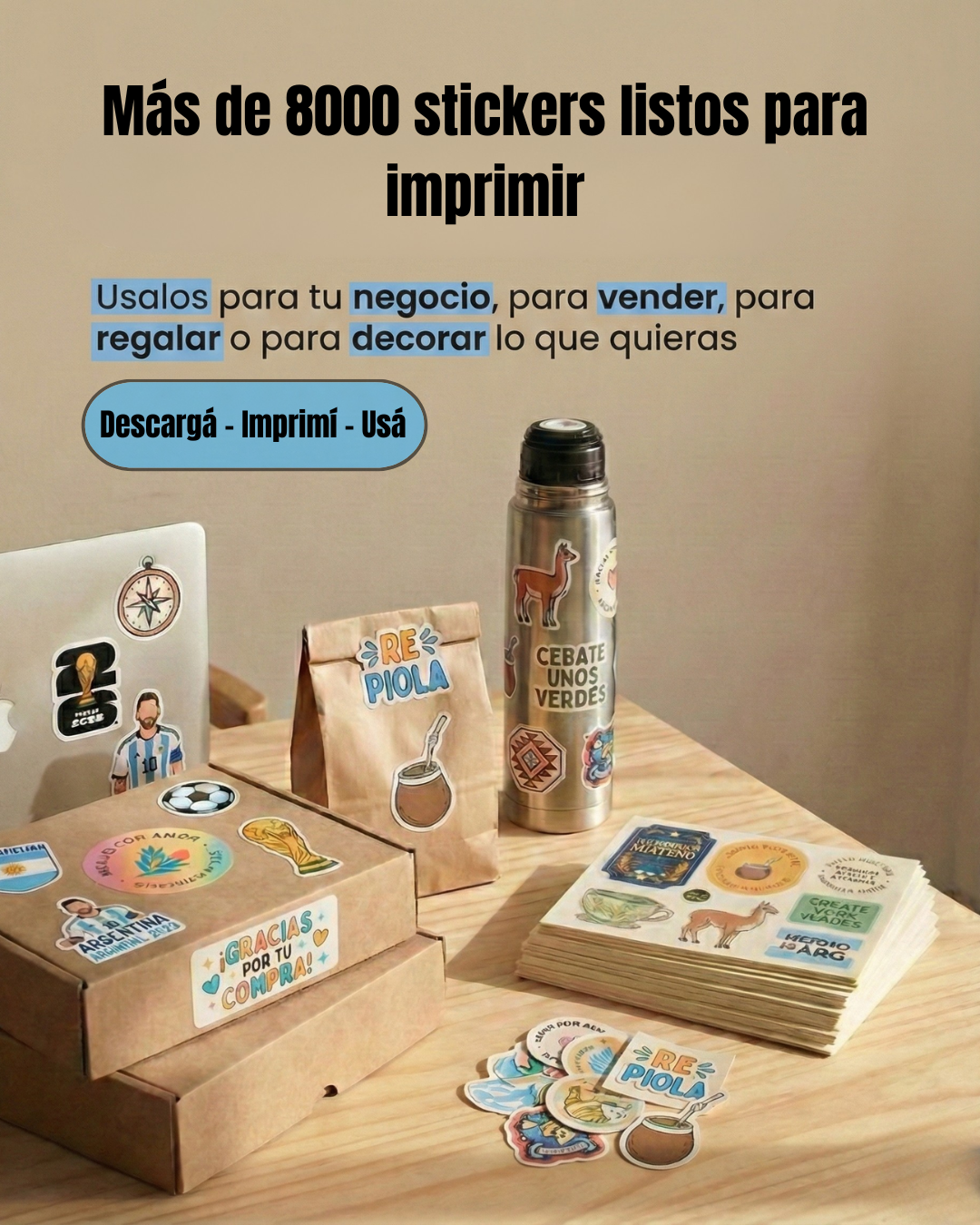 Stickers Listos para Imprimir